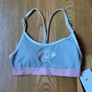 NWT Nike Sports Bra gray/pink/white